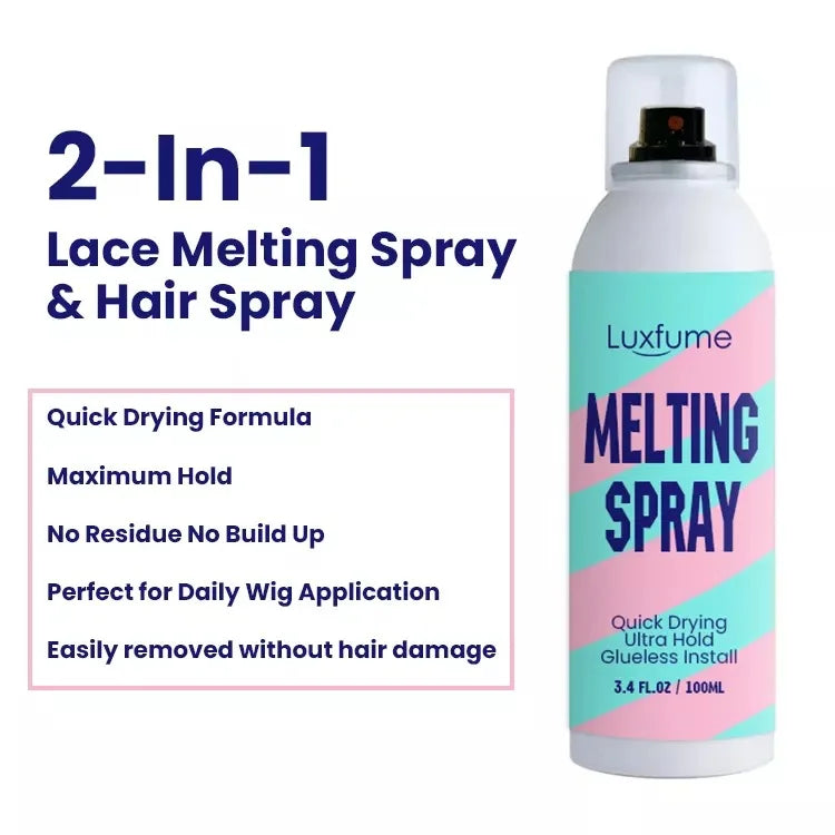 Melting Spray for Lace Wigs Got2b Spray for Wig Got 2b Spray Glue for Lace Front Hair Gel Accessories wig installation kit set