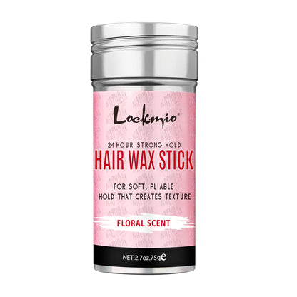 LOCKMIO Floral Scent Wax Stick Styling Smoothing Hair Pomade With Edge Control Brush Kit Anti-Frizz Flyaways For Natural Wigs