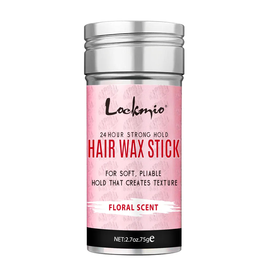 LOCKMIO Floral Scent Wax Stick Styling Smoothing Hair Pomade With Edge Control Brush Kit Anti-Frizz Flyaways For Natural Wigs