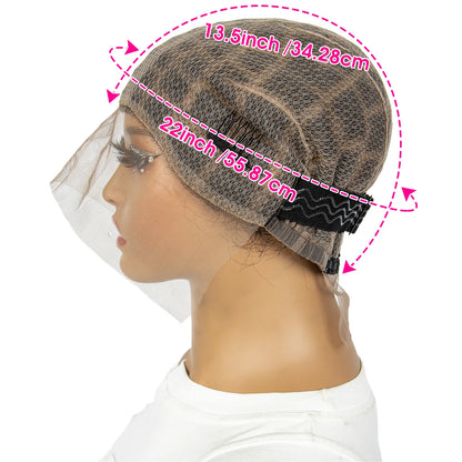 Lace Crochet Wig Cap Braided Wig Cap for Black Women Lace Front Pre Knot Full Lace Cap HD Full Lace Crotchet Cap with Baby Hair