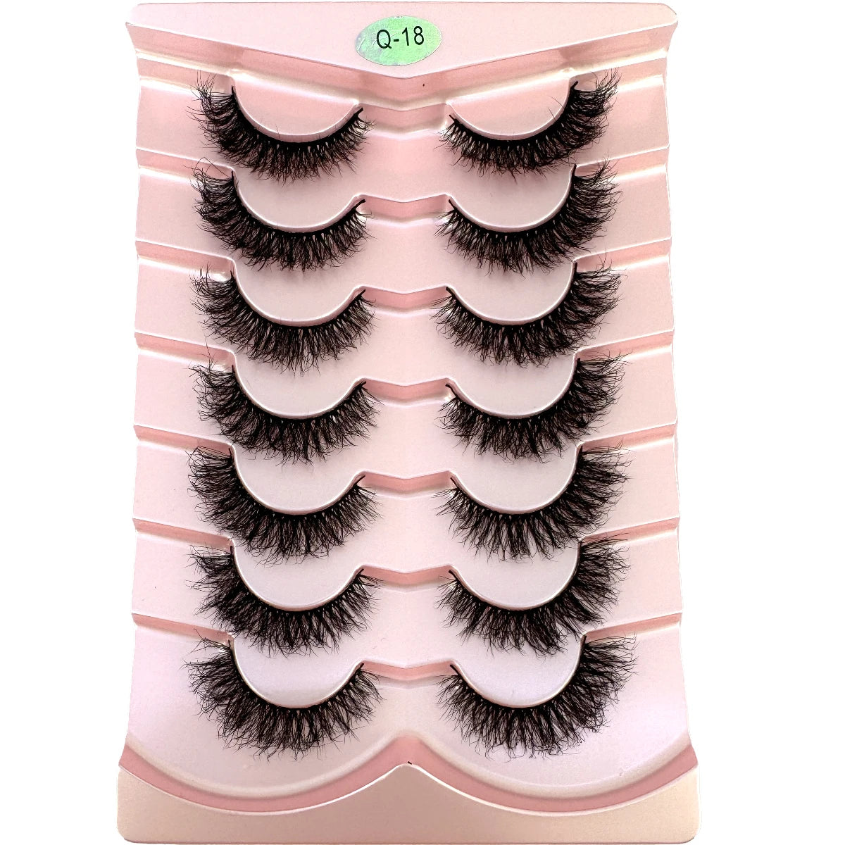 New 7 Pairs Mink Lashes Natural Look False Eyelashes Wispy Cat Eye Lashes Fluffy 3D Mink Lashes Natural Fake Lashes Strip Lashes