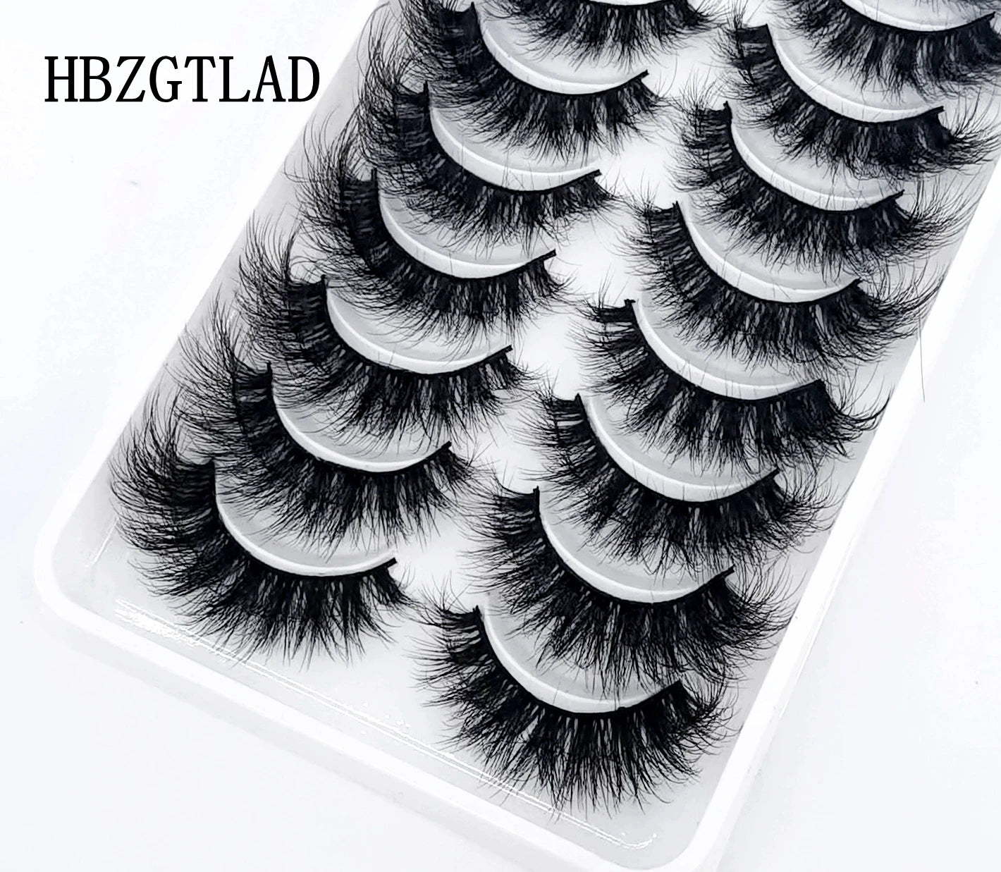 10 pairs Lashes Fluffy Soft Russian volumes Mink Lashes 3D Mink Eyelashes Lashes Reusable Fluffy False Lashes russian extensions