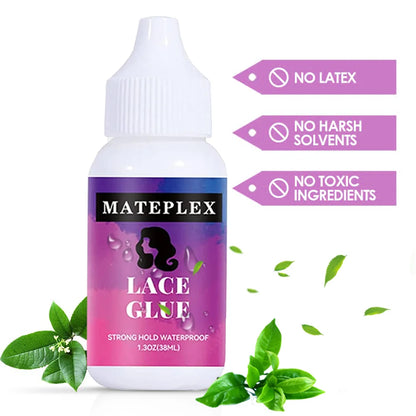 4PCS/Lot Wig Glue for Lace Waterproof Lace Glue Adhesive Strong Hold Hair Edge Control Melt Band Hair Brush Wig Installation Kit