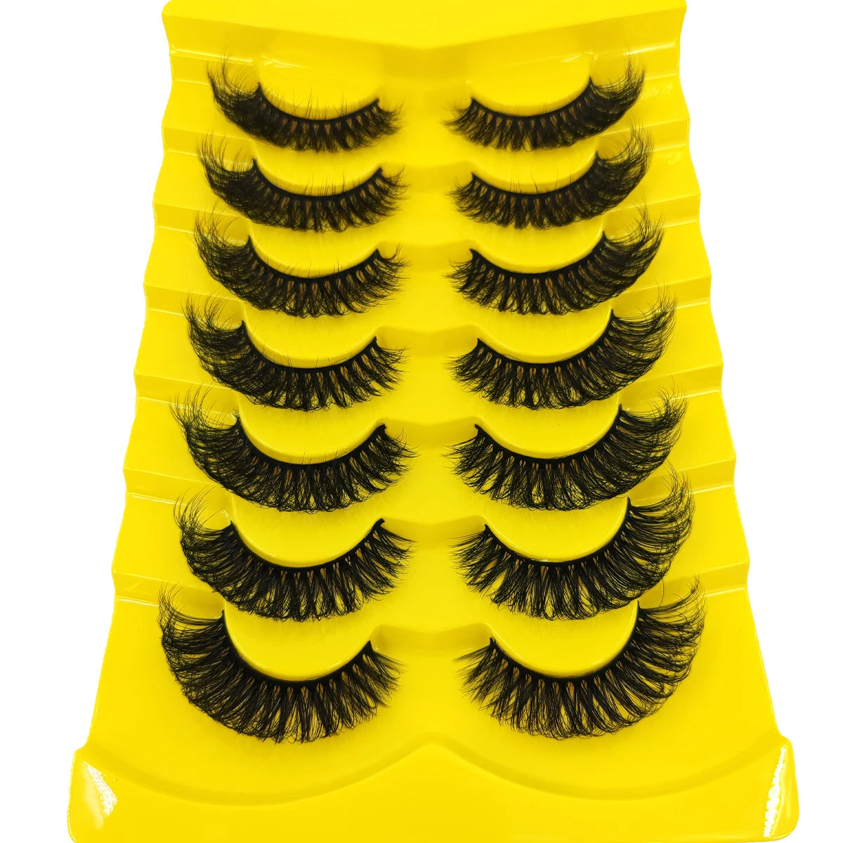 7 Pairs Russian Strip Lashes DD Curl Lashes Pack Fluffy False Lashes russian Lashes Pack Fluffy False Lashes russian extensions