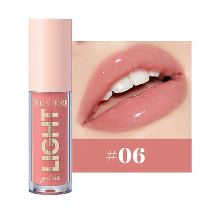 12-Color Lip Gloss Waterproof Long-lasting Moisturizing Lipstick Mirror Nude Lip Gloss Plain Lip Gloss Oil