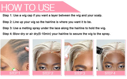 LOCKMIO 60ML Fast Dry Melting Spray Lace Glue Adhesive Long Lasting Hold Wig Mesh Adhesive Cosplay Wig Installation Fixing Agent