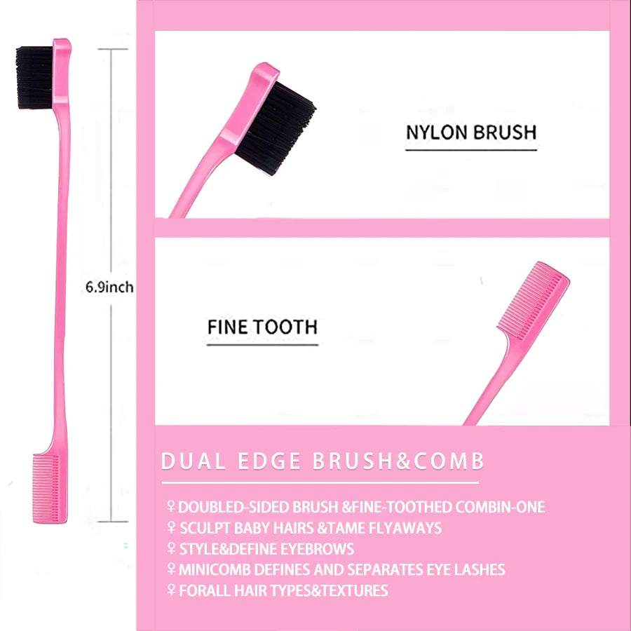 LOCKMIO Floral Scent Wax Stick Styling Smoothing Hair Pomade With Edge Control Brush Kit Anti-Frizz Flyaways For Natural Wigs