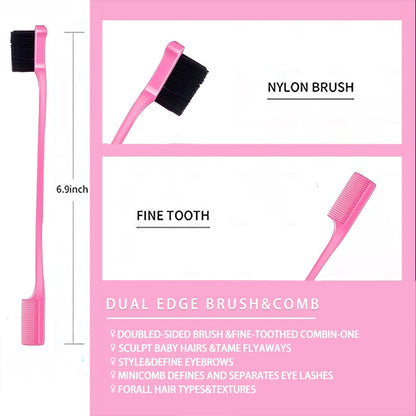 LOCKMIO Floral Scent Wax Stick Styling Smoothing Hair Pomade With Edge Control Brush Kit Anti-Frizz Flyaways For Natural Wigs