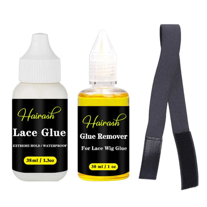 Lace Glue Waterproof For Lace Front Wig + Plant Glue Remover + Hair Wax Stick + Lace Tint Spray