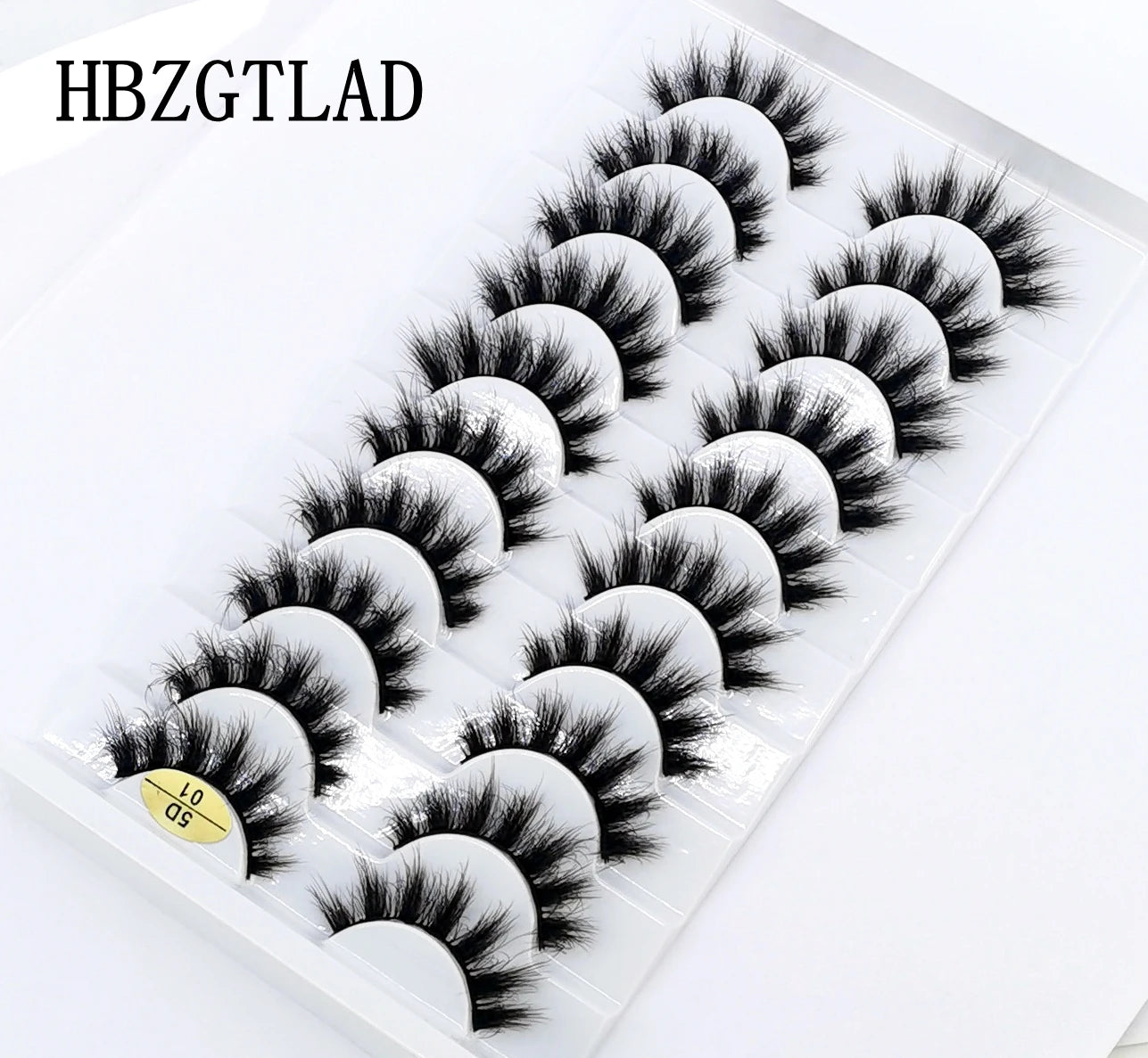 10 pairs Lashes Fluffy Soft Russian volumes Mink Lashes 3D Mink Eyelashes Lashes Reusable Fluffy False Lashes russian extensions