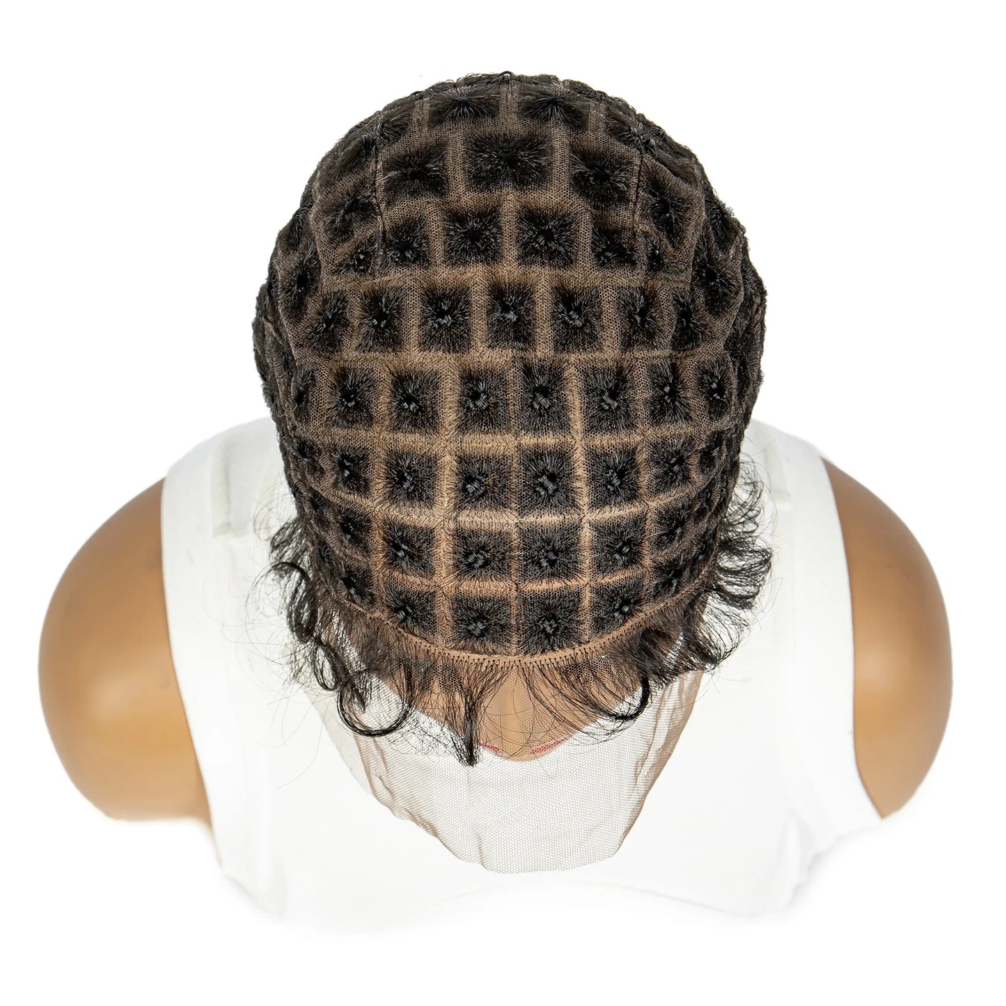 Lace Crochet Wig Cap Braided Wig Cap for Black Women Lace Front Pre Knot Full Lace Cap HD Full Lace Crotchet Cap with Baby Hair