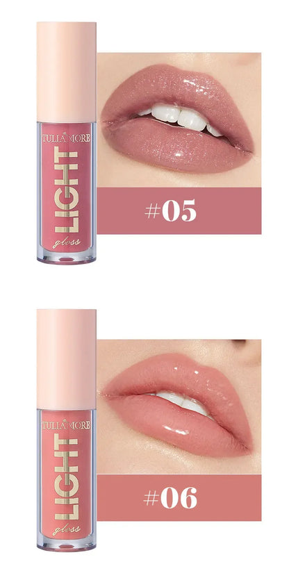 12-Color Lip Gloss Waterproof Long-lasting Moisturizing Lipstick Mirror Nude Lip Gloss Plain Lip Gloss Oil