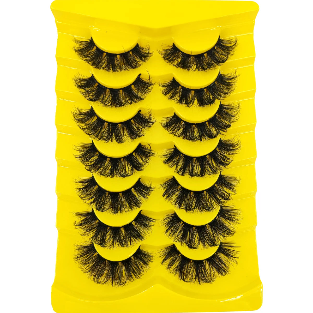 7 Pairs Russian Strip Lashes DD Curl Lashes Pack Fluffy False Lashes russian Lashes Pack Fluffy False Lashes russian extensions