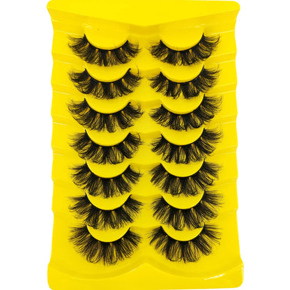 7 Pairs Russian Strip Lashes DD Curl Lashes Pack Fluffy False Lashes russian Lashes Pack Fluffy False Lashes russian extensions