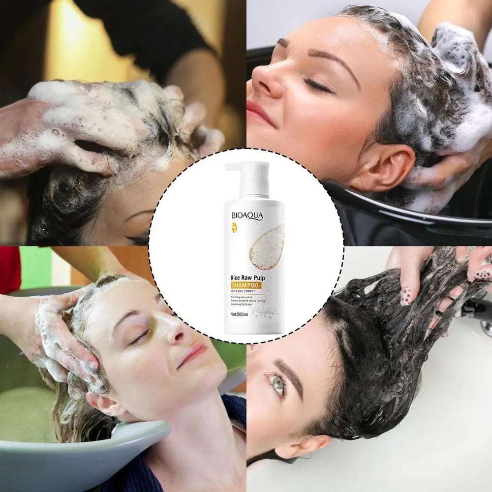 Rice Water Shampoo Volumizing Hair Shampoo For Hair Wash Brittle And Dry Hair Moisturizer For Dry Oily Hair For Travel Spa