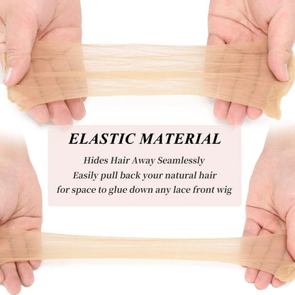 2/8/20Pcs HD Wig Caps High Quality Transparent HD Hair Nets Weave Nylon Stretchy Lace Front Wig Cap for Women Men Light Brown