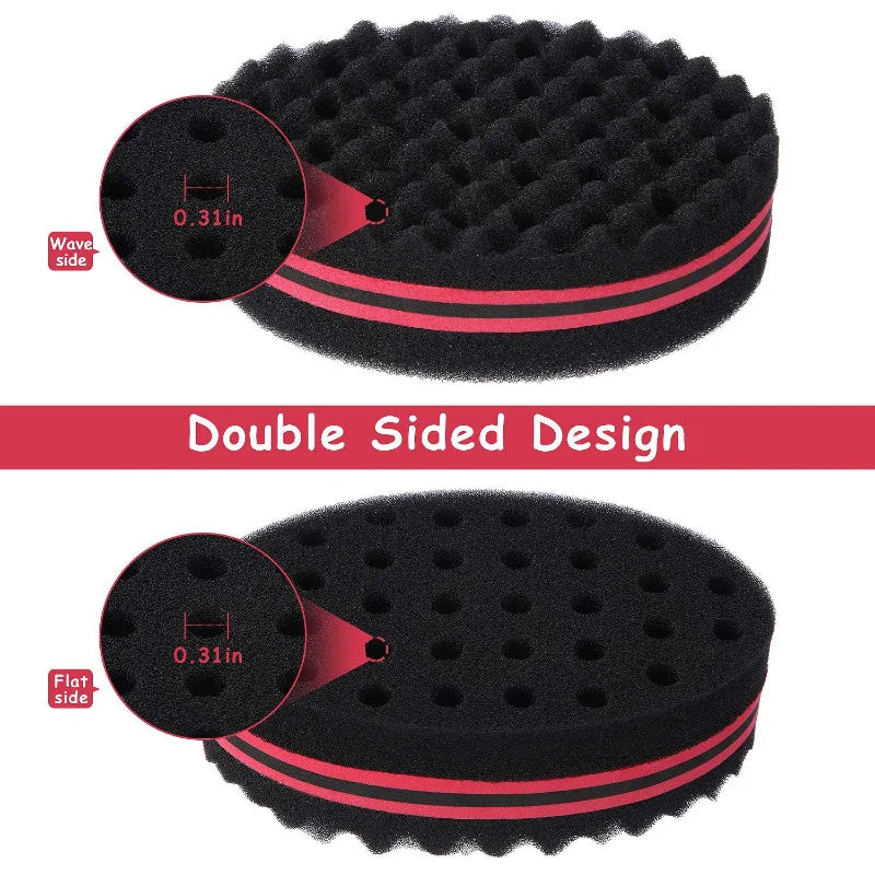 Barber Shop Men Hair Braider Twist Sponge Gloves African Hair Styling Fork Comb Hair Curls Foam For Salon Hairdressing Tools