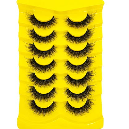 7 Pairs Russian Strip Lashes DD Curl Lashes Pack Fluffy False Lashes russian Lashes Pack Fluffy False Lashes russian extensions