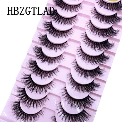 10 pairs Lashes Fluffy Soft Russian volumes Mink Lashes 3D Mink Eyelashes Lashes Reusable Fluffy False Lashes russian extensions