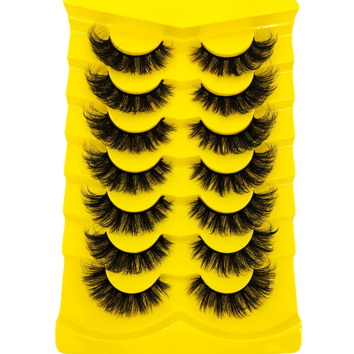 7 Pairs Russian Strip Lashes DD Curl Lashes Pack Fluffy False Lashes russian Lashes Pack Fluffy False Lashes russian extensions