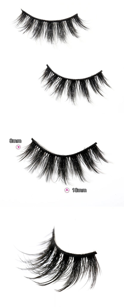 4 Pairs of Thick Comic Eyelashes