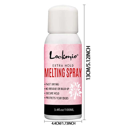 LOCKMIO Melting Spray Glue Adhesive Remover Edge Control Wax Stick Band Brush Hair Extension Kit For Lace Wig