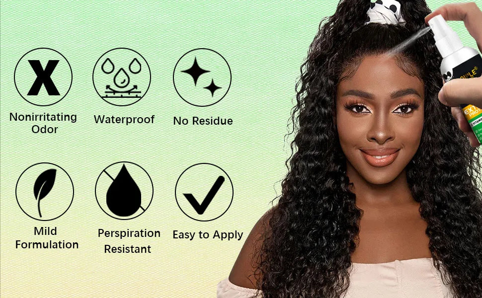 GOIPLE Beginners Lace Wig Styling Products Long-Lasting Finishing Wax Stick and Edge Control Gel Wig Bonding Glue Small Size Kit