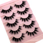 NEW 5Pairs Cosplay Anime Eyelashes Makeup Women Manga Lashes Dramatic Fairy Clusters False Lashes Wet Look Fake Lashes