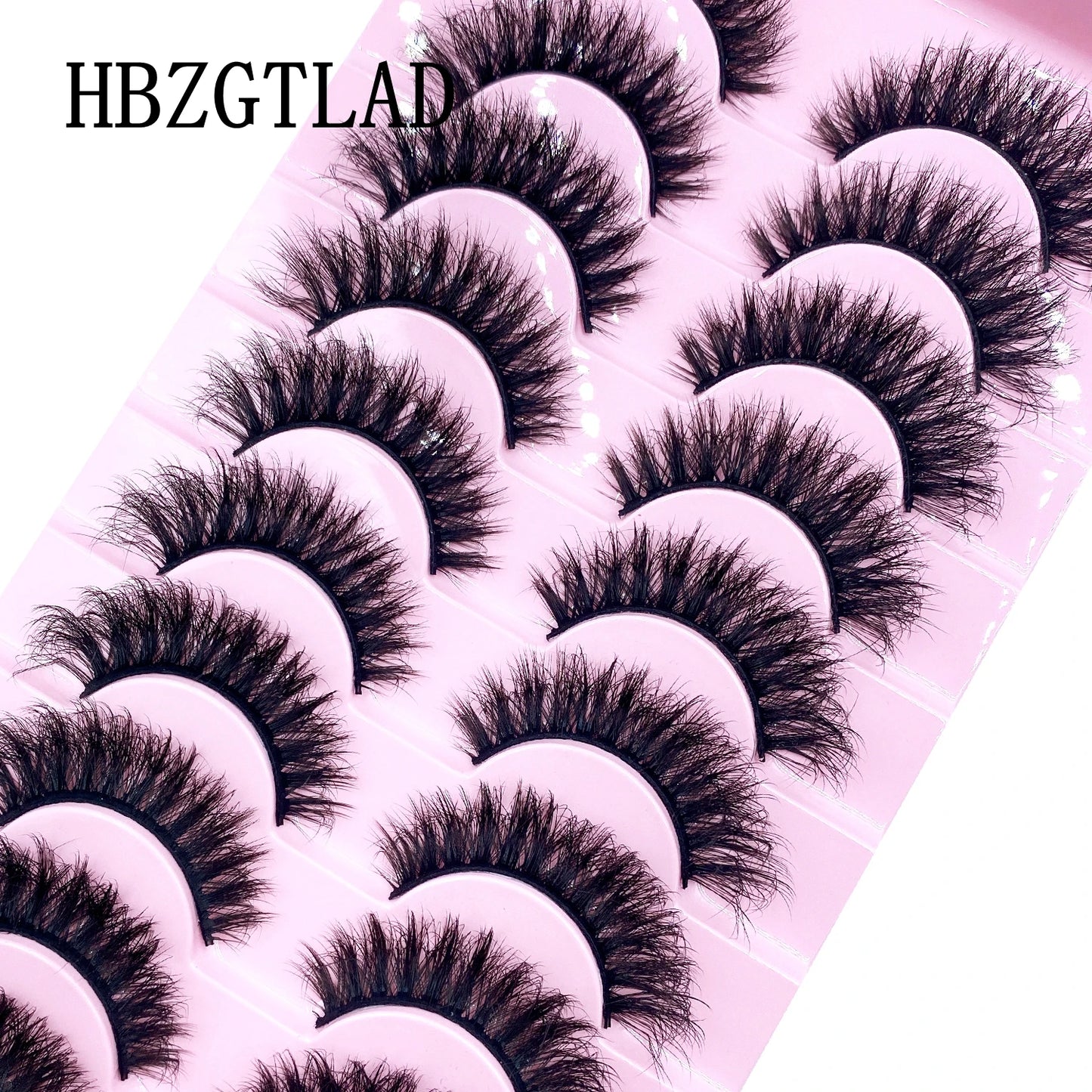 10 pairs Lashes Fluffy Soft Russian volumes Mink Lashes 3D Mink Eyelashes Lashes Reusable Fluffy False Lashes russian extensions