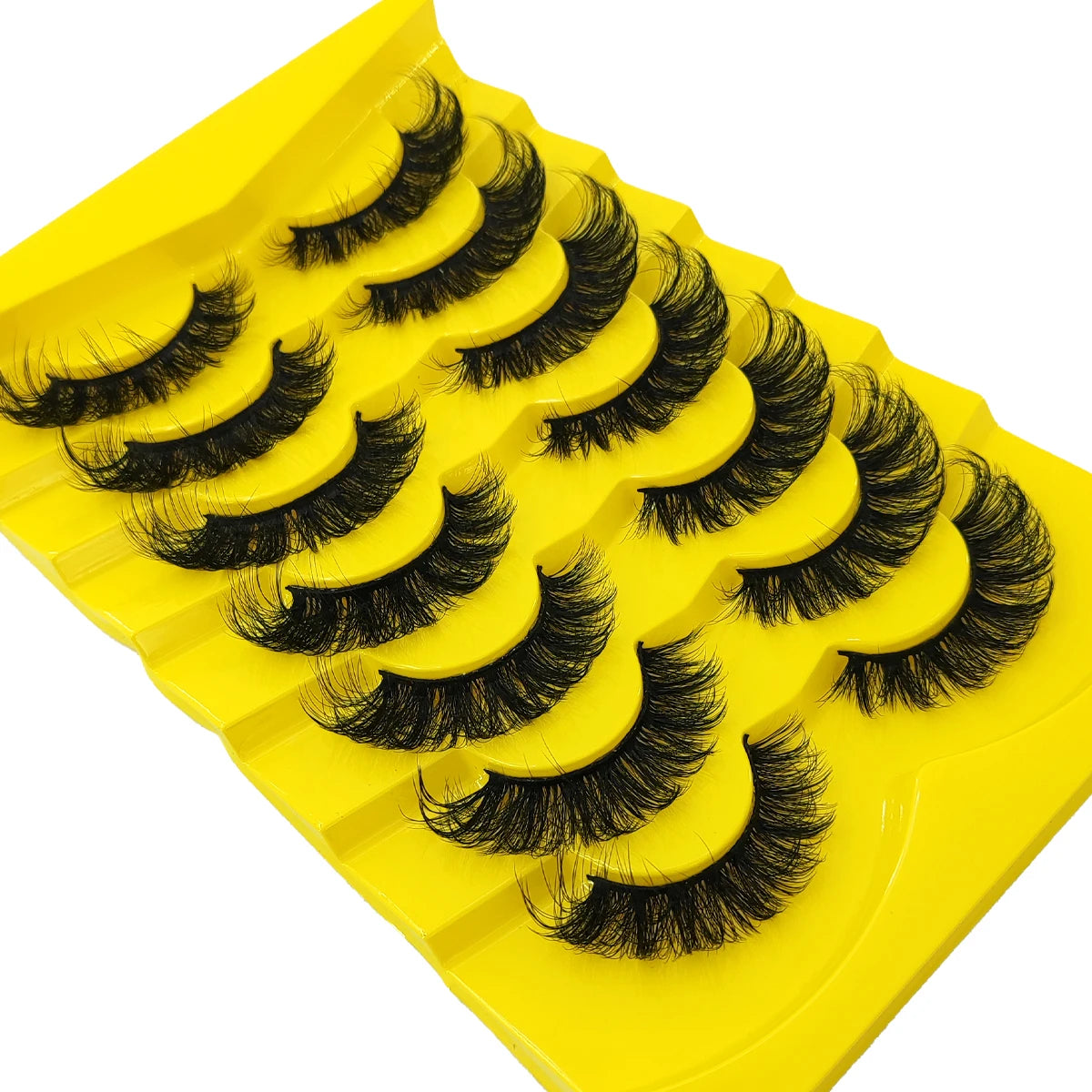 7 Pairs Russian Strip Lashes DD Curl Lashes Pack Fluffy False Lashes russian Lashes Pack Fluffy False Lashes russian extensions