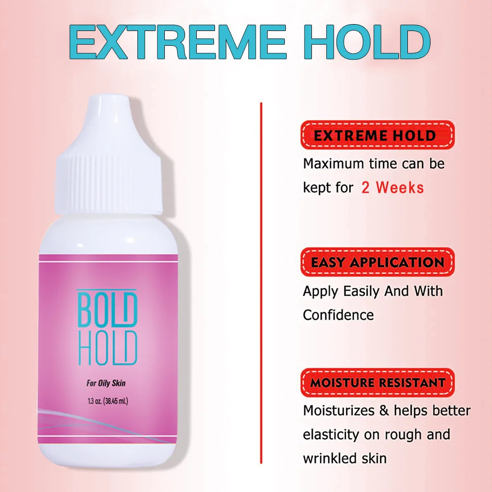 Wig Glue Waterproof Front Lace Wig Glue Private Label Strong Hold Lace Glue Wig Accessories for Frontal Closure Toupee 38ml