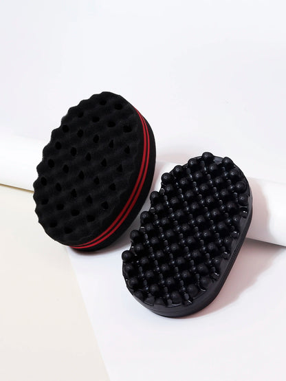 2pcs customized hairstyle tools portable and durable rubber curly hair combs plastic  hair brushes  Special for real hair wigs﻿