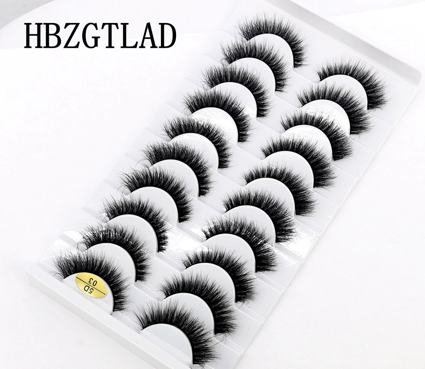 10 pairs Lashes Fluffy Soft Russian volumes Mink Lashes 3D Mink Eyelashes Lashes Reusable Fluffy False Lashes russian extensions