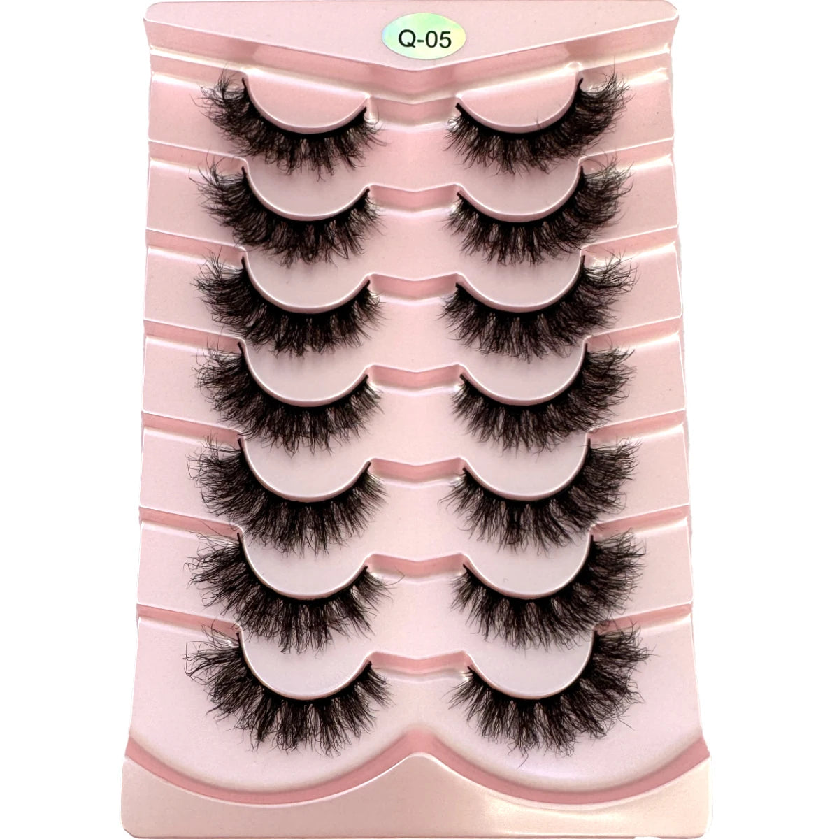New 7 Pairs Mink Lashes Natural Look False Eyelashes Wispy Cat Eye Lashes Fluffy 3D Mink Lashes Natural Fake Lashes Strip Lashes