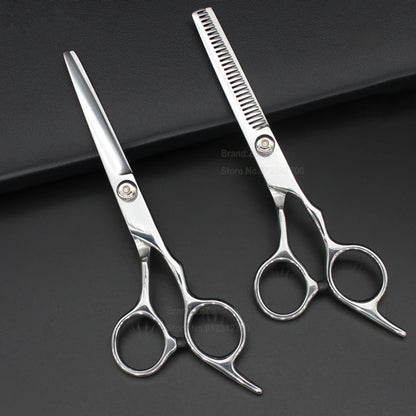 ZqZq Hairdressing Scissors 6 Inch Hair Scissors Professional Barber Scissors Cutting Thinning Styling Tool Hairdressing Shear