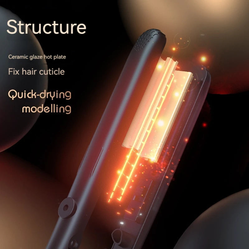 Curling Iron Men's Special Straight Volume Dual-purpose Straight Board Clip Fluffy Hot Hair Artifact Boys Mini Electric