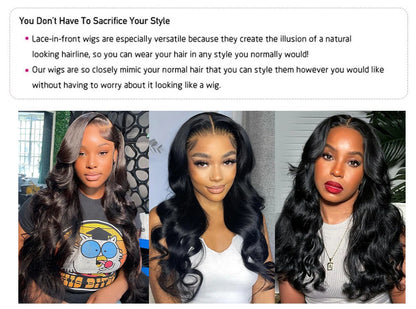 200% Body Wave Wig Burgundy 99J Lace Front