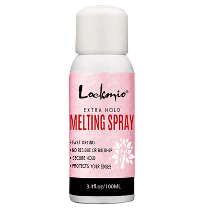 LOCKMIO Melting Spray Glue Adhesive Remover Edge Control Wax Stick Band Brush Hair Extension Kit For Lace Wig