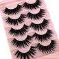 NEW 5Pairs Cosplay Anime Eyelashes Makeup Women Manga Lashes Dramatic Fairy Clusters False Lashes Wet Look Fake Lashes