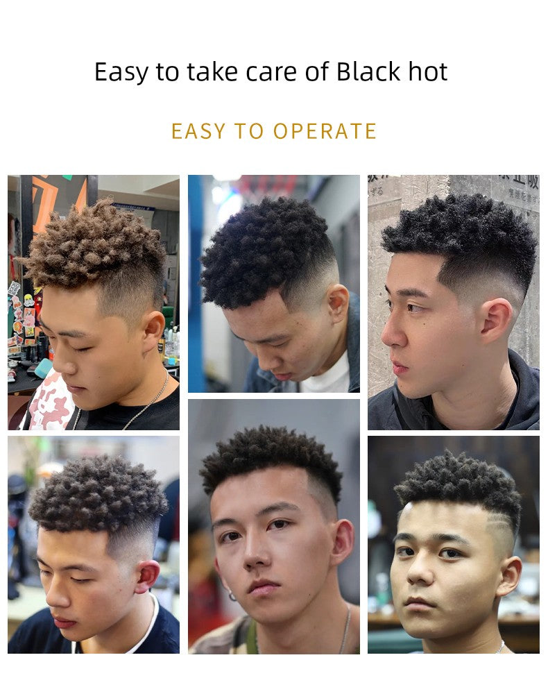 Black Hot Sponge Care Tool Comb Hair Shovel Curly Hair Rub Head Wipe Hair Barber Shop Supplies Small Particles