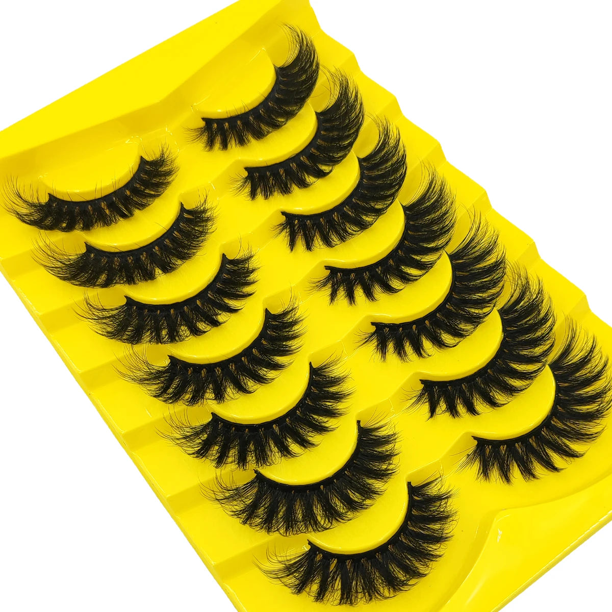 7 Pairs Russian Strip Lashes DD Curl Lashes Pack Fluffy False Lashes russian Lashes Pack Fluffy False Lashes russian extensions