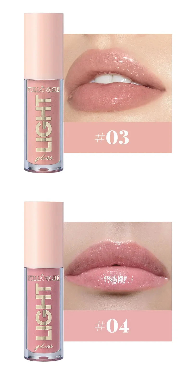 12-Color Lip Gloss Waterproof Long-lasting Moisturizing Lipstick Mirror Nude Lip Gloss Plain Lip Gloss Oil