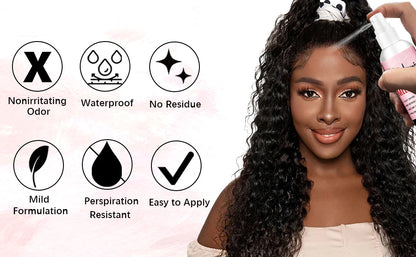 LOCKMIO 60ML Fast Dry Melting Spray Lace Glue Adhesive Long Lasting Hold Wig Mesh Adhesive Cosplay Wig Installation Fixing Agent