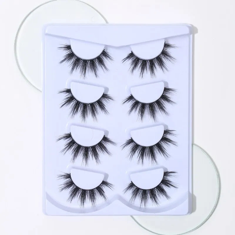 4 Pairs of Thick Comic Eyelashes