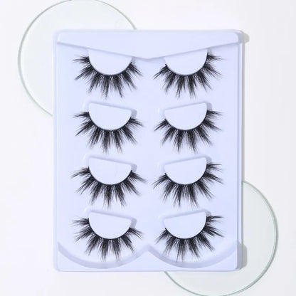 4 Pairs of Thick Comic Eyelashes