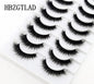 10 pairs Lashes Fluffy Soft Russian volumes Mink Lashes 3D Mink Eyelashes Lashes Reusable Fluffy False Lashes russian extensions