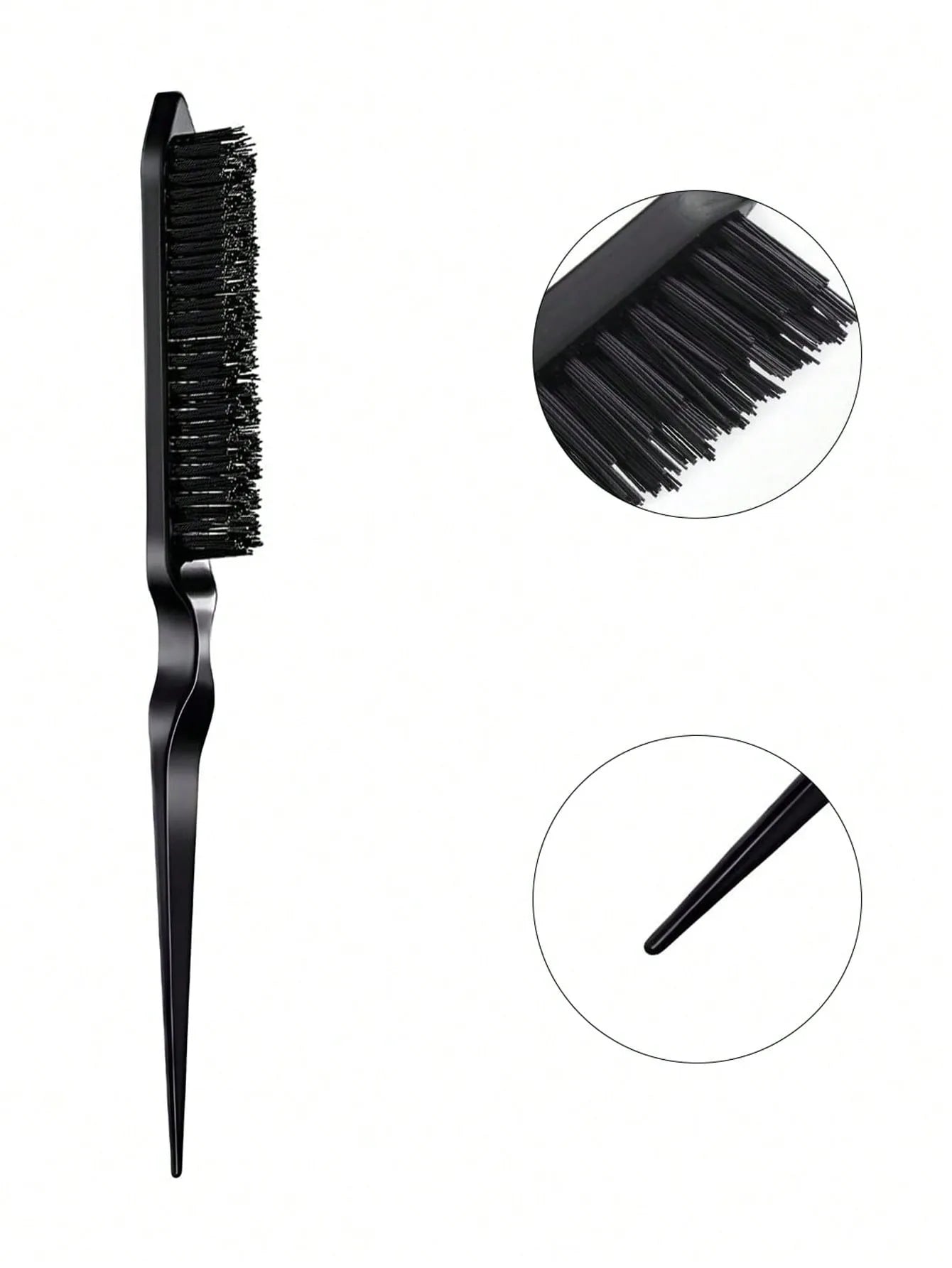 3pcs styling comb set with triple tear hair brush mouse tail comb edge brush,salon hair styling tool Special for real hair wigs