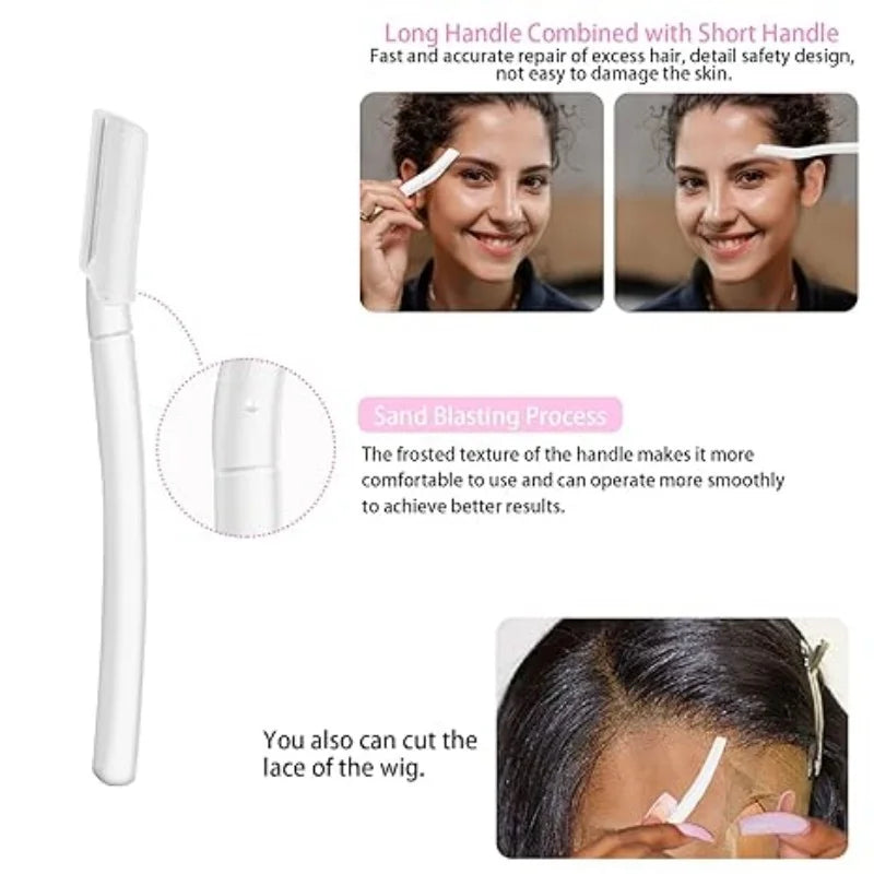 LOCKMIO Wig Glue Waterproof Adhesive for Bonding Lace Toupee Front Closure 6pcs/set Travel Size Wigs Extension Kit for Beginners