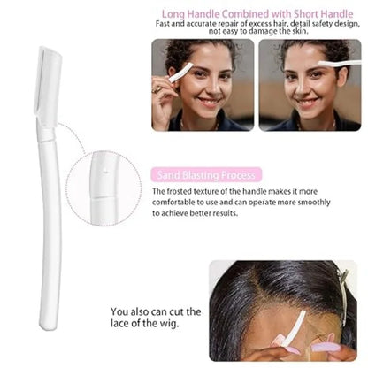 LOCKMIO Wig Glue Waterproof Adhesive for Bonding Lace Toupee Front Closure 6pcs/set Travel Size Wigs Extension Kit for Beginners