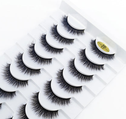 10 pairs Lashes Fluffy Soft Russian volumes Mink Lashes 3D Mink Eyelashes Lashes Reusable Fluffy False Lashes russian extensions